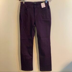 PER UNA Sz 12 Roma  Rise Straight Luxe Feel Rhinestone Embellished Jeans